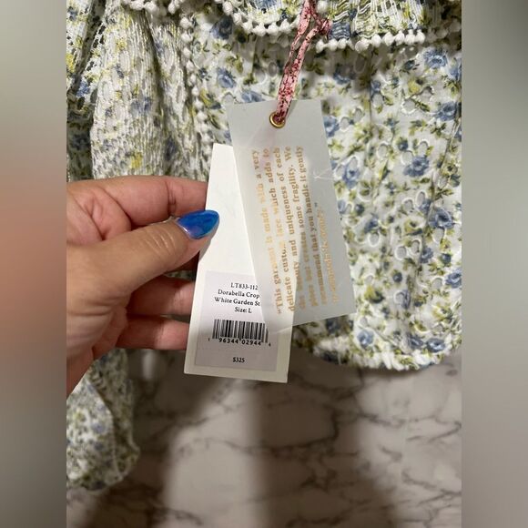 Love Shack Fancy Dorabella Crop Top - Picture 5 of 12